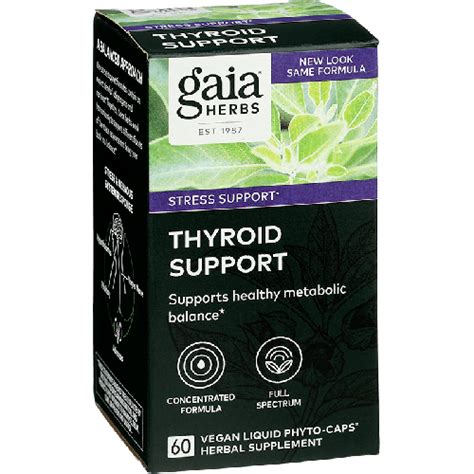 Gaia Thyroid Support 60 Liquid Filled Capsules