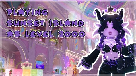 Playing Sunset Island As A Level 2000 Royale High Youtube