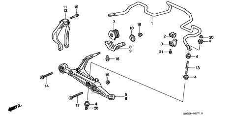 Honda Civic Coupe Fork L Fr Shock Absorber Arm Front S