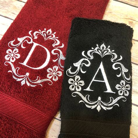 Custom Monogrammed Bath Towels 6 sizes to pick from over 20 | Etsy