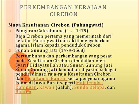 SEJARAH KERAJAAN CIREBON DAN KERAJAAN BANTEN DISUSUN OLEH KELOMPOK 3