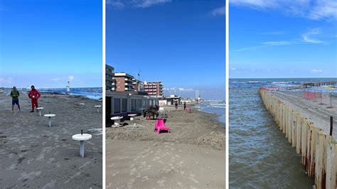 La spiaggia di Cesenatico dopo il maltempo comè ora