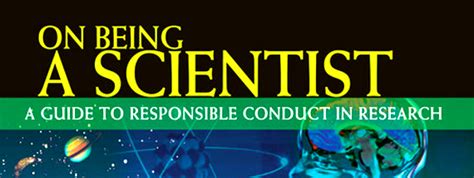 On Being A Scientist A Guide To Responsible Conduct In Research