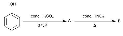 Organic Chemistry Reaction Of Phenol With Sulphuric Acid And Nitric