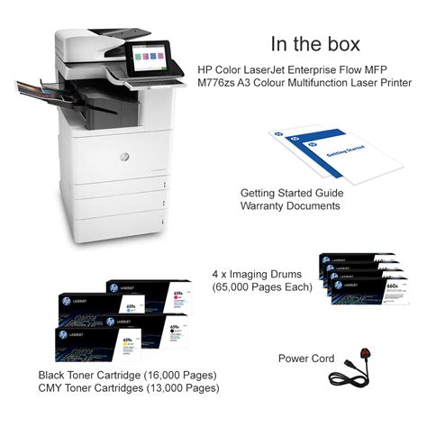 Hp Color Laserjet Enterprise Flow Mfp M Zs A Colour Multifunction