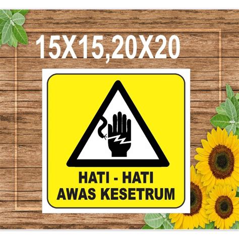 Jual Stiker Awas Kesetrum Shopee Indonesia