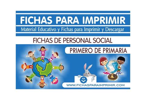 Personal Social Para Primero De Primaria 22 Fichas Gratis