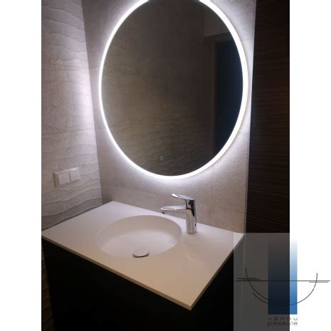 Spogulis Eclisse Ar LED Apgaismojumu D 60 Cm Vannupasaule Lv