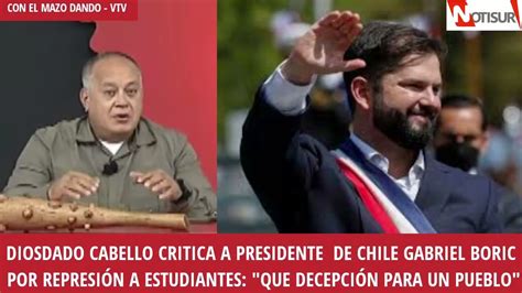 Presidente de Chile se gana los insultos de Diosdado El Número 2 se