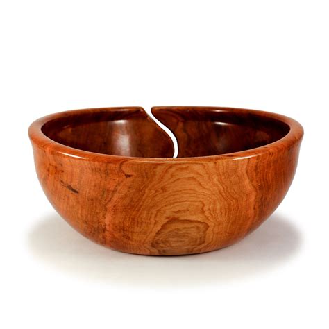 Xxl Large Wooden Yarn Bowl Cherry Hardwood Knitting Crochet Yarn