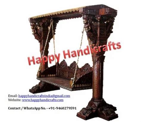 Antique Indian Wooden Swings Jhula HHS48 Hand Carving At Rs 75000