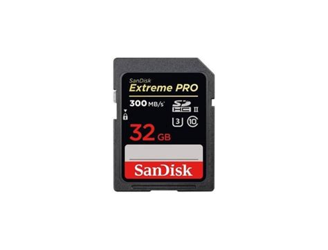 Sandisk Sd Extreme Pro 32 Go Sdhc 300 Mb S Uhs Ii U3 Classe 10 Sandisk Pas Cher