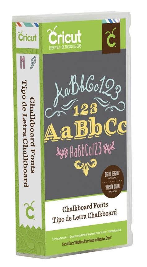 New Cricut Chalkboard Fonts Cartridge Chalkboard Tipos De Letras Cricut