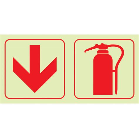 F Arrow Down Fire Extinguisher Jalite