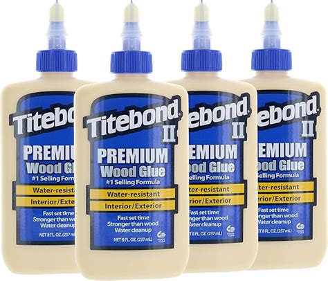 Titebond 5003 II Premium Pegamento Para Madera De 8 Onzas 4 Unidades