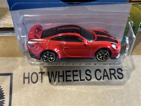 2023 Hot Wheels Red Porsche 911 Gt3 177 250 Hw Exotics 2 10 Ebay