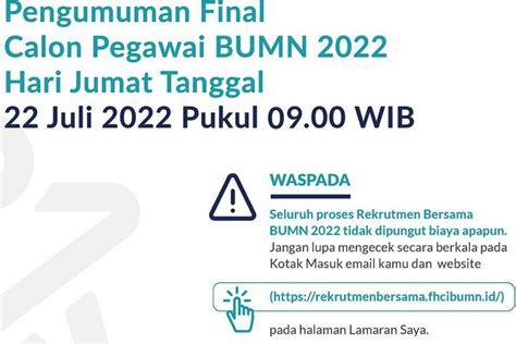 Cara Cek Hasil Rekrutmen Bersama Bumn