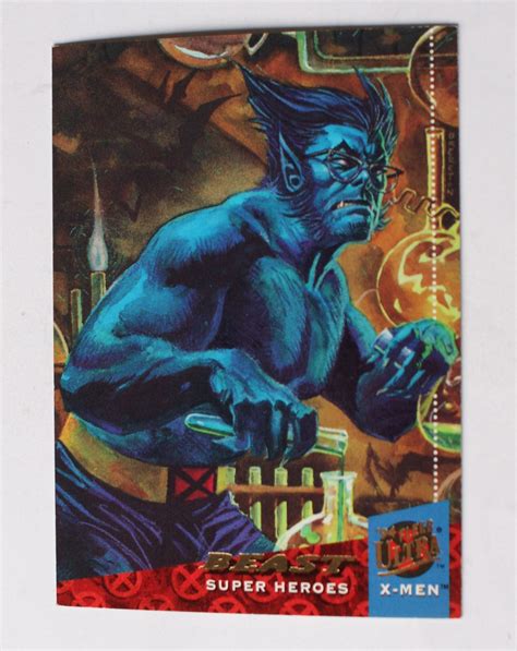 Fleer Ultra X Men Base Trading Card Beast A Fleer