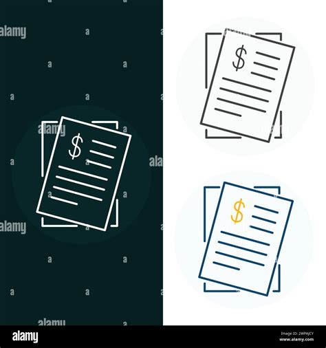 Invoices Vector Illustration Icon Design Stock Vector Image And Art Alamy