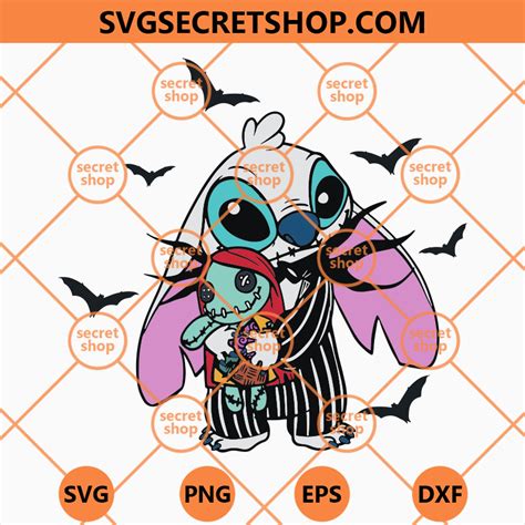 Stitch Jack Skellington Svg Jack Skellington Svg Disney Svg Svg Secret Shop