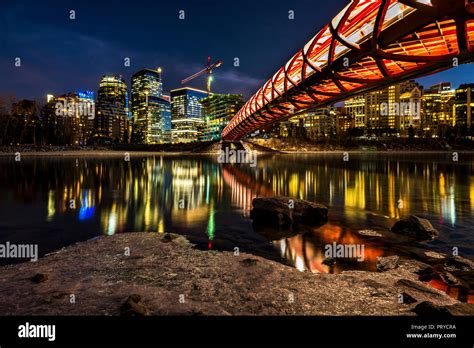 Calgary Peace Bridge Stock Photo - Alamy