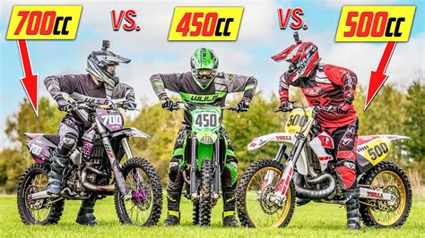 Yz500 Vs 700cc 2 Stroke Vs Kx450 Dirt Bike Shootout Youtube