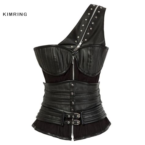 Aliexpress Buy Kimring Vintage Steampunk Corset Women S Black