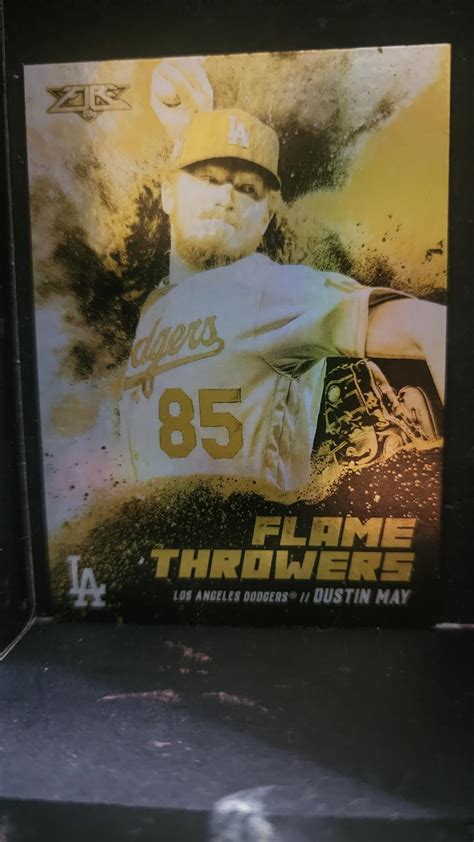 Topps Dustin May Flame Throwers Los Angeles Dodgers Ft