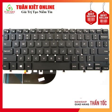 Bàn Phím Laptop Dell Xps 13 9343 13 9350 9360 0dkdxh Nsk Ls0bw Shopee Việt Nam