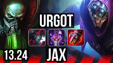 Urgot Vs Jax Top Solo Kills Games Godlike Rank