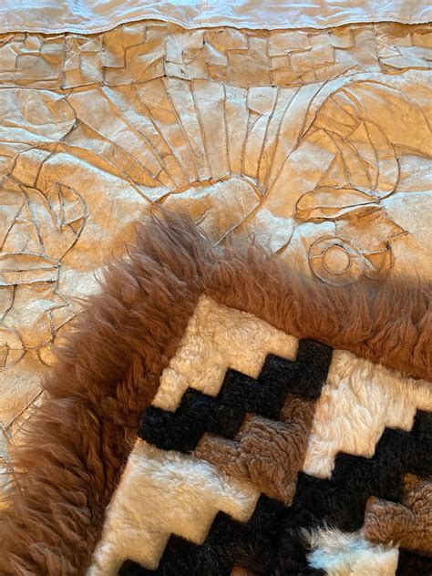 Xl Genuine Alpaca Fur Handmade Wall Hanging Tapestry From Peru Etsy Uk