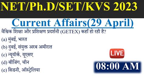 29 April Current Affair Daily Current Affairs Today Current Affairs