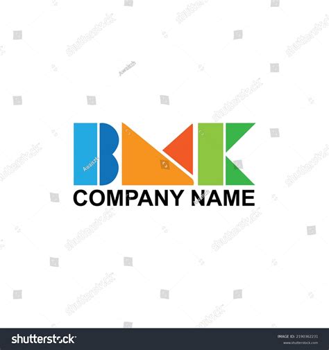 Bmk Letters Text Logo Design Vector Stock Vector (Royalty Free ...