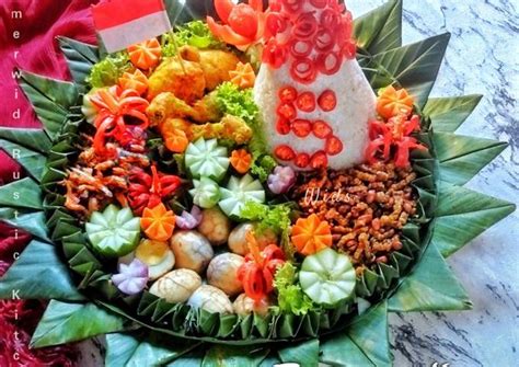 Resep Tumpeng Nasi Gurih Merah Putih Oleh Wids Kitchen Cookpad