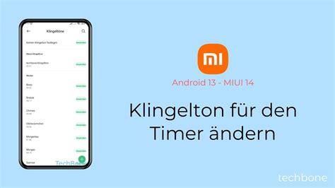 Klingelton für den Timer ändern Xiaomi Android 13 MIUI 14 YouTube