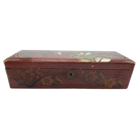 Japanese Black Lacquer Jewelry Box At 1stdibs