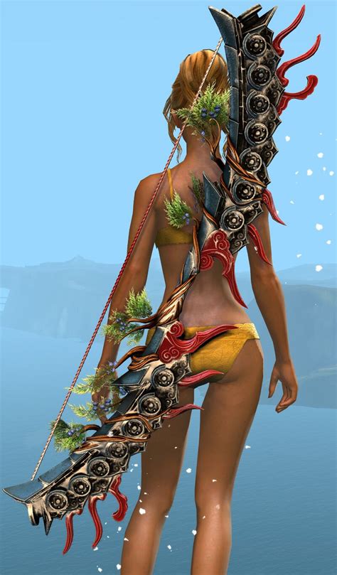 Snow Garden Longbow Skin Guild Wars Wiki Gw W