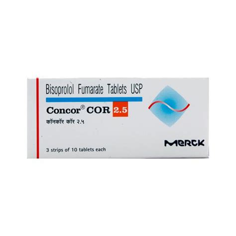 Concor Cor 2 5mg Tablet 10 S Price Uses Side Effects Netmeds