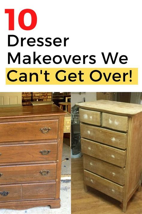 10 Before And After Dresser Makeover Ideas DIY Dressers Makeover