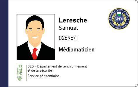 Cartes de légitimation Portfolio Samuel Leresche