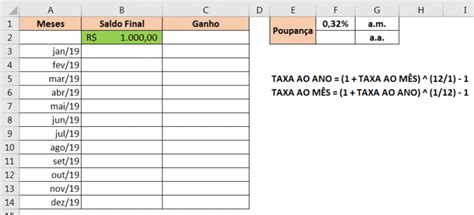 Como Usar F Rmula De Juros Compostos No Excel Guia Pr Tico