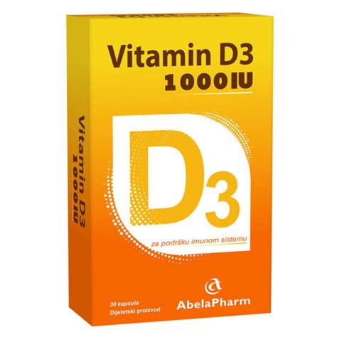 Vitamin D3 1000IU 30 Kapsula Apotekar Online