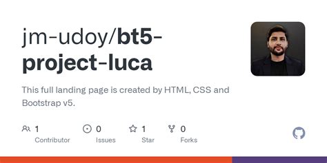 Github Jm Udoy Bt Project Luca This Full Landing Page Is Created By