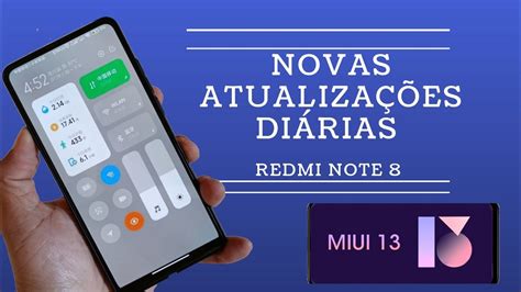 Miui 12 5 atualizações diárias e novo centro de controle Miui 13 YouTube