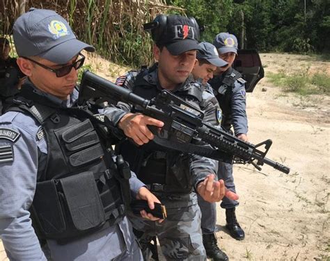 Pol Cia Militar Do Maranh O Faz Teste Novo Fuzil E Submetralhadora