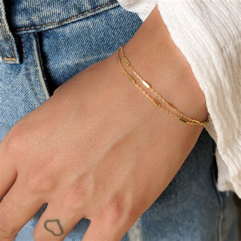 Gold Bracelets For Women Dainty Gold Bracelet Gold Chain Bracelet