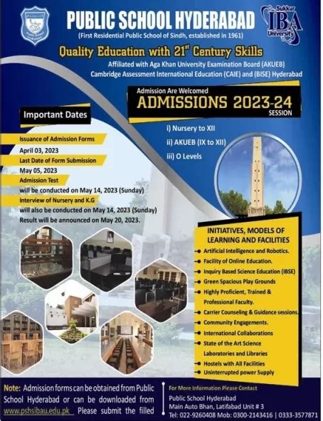 Public School Hyderabad PCH Hyderabad Announces Matric Admission 2024 ...