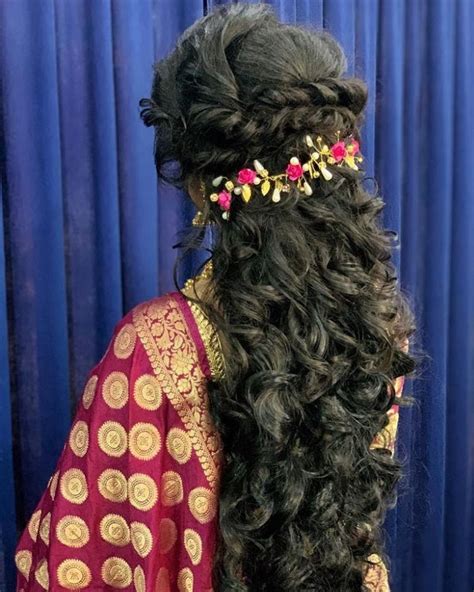 Gorgeous Bridal Hairstyle For Reception Ceremony Hairstyle By Mua Vejetha Anand For Swank