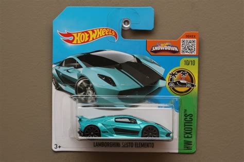 Hot Wheels 2016 HW Exotics Lamborghini Sesto Elemento (teal)