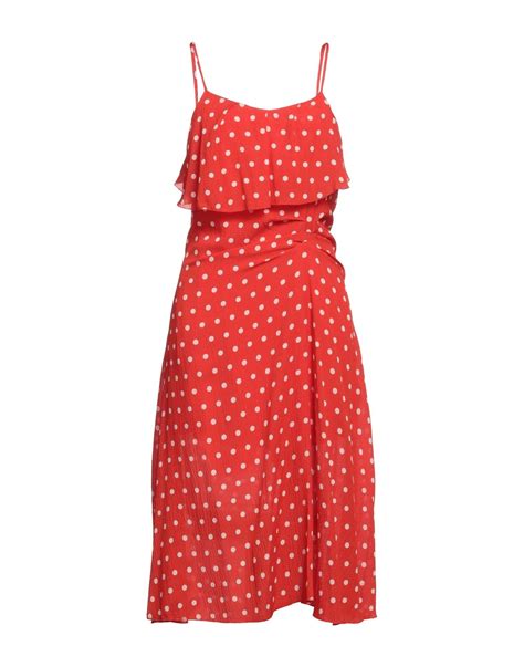 Essentiel Antwerp Midi Dress In Red Lyst